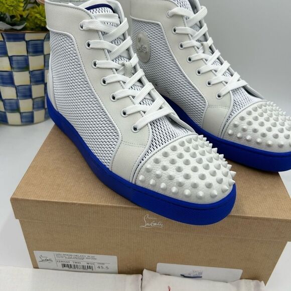 Men’s Christian Louboutin Orlato flat sneakers size 45.5 made in Italy - Picture 5 of 13